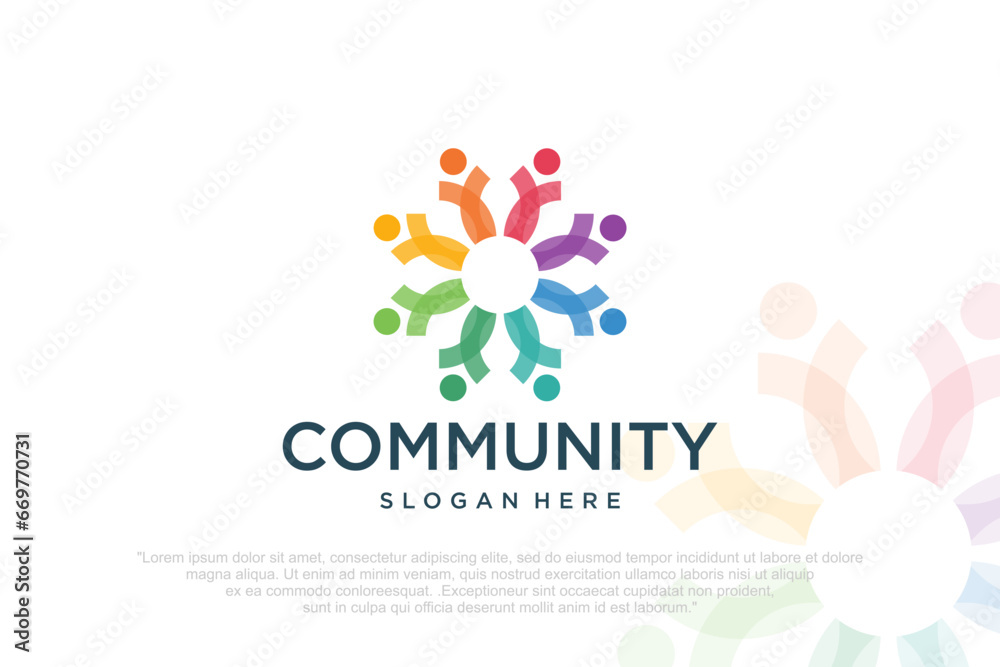 people teamwork logo icon symbol of community,group and family. people teamwork logo icon symbol of community,group and family.