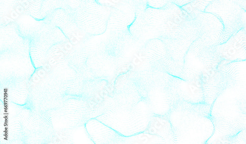 3D abstract digital technology blue light particles wave