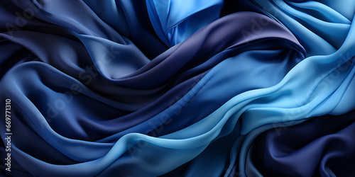 Dark blue color flow wave trendy background. Background for presentation, Copy space, backdrop. Colorful texture. Ai generative