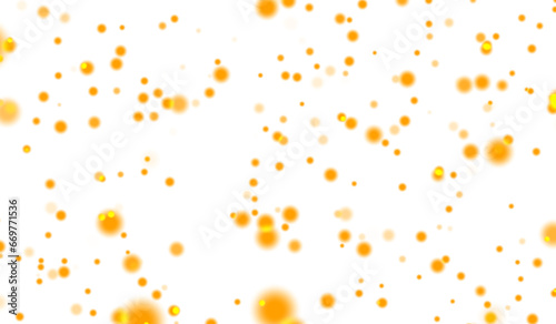 3D abstract digital technology orange light particles
