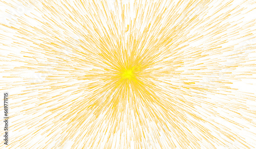 3D abstract digital technology orange light particles
