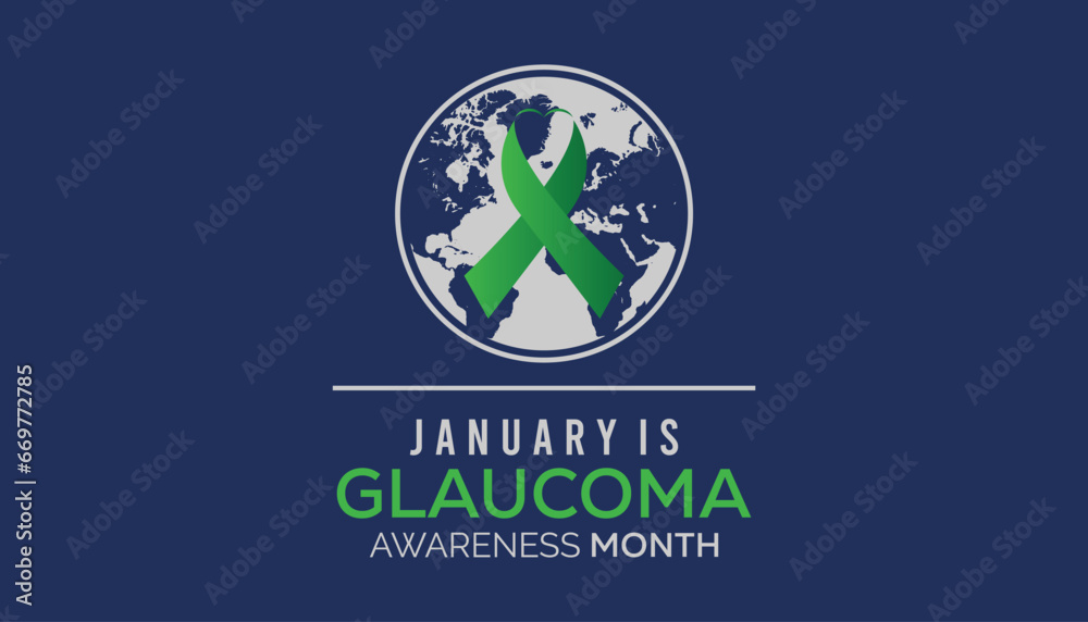 Vector illustration on the theme of Glaucoma awareness month observed each year during January.banner, Holiday, poster, card and background design. Vector illustration on the theme of Glaucoma awareness month observed each year during January.banner, Holiday, poster, card and background design.