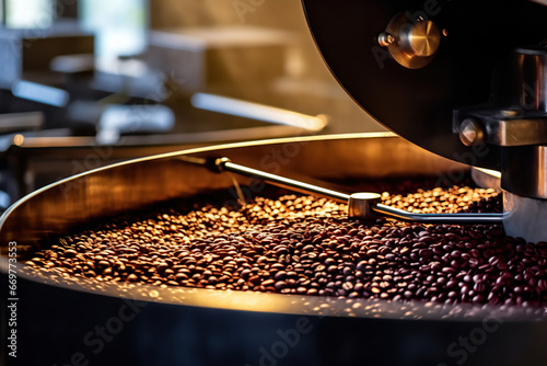 Roasting revelations: techniques that shape the flavor of our coffee. coffee being roasted