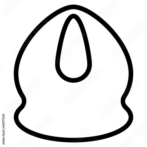 Beauty blender icon with outline style and pixel perfect base. Suitable for website design, logo, app and UI. Based on the size of the icon in general, so it can be reduced.