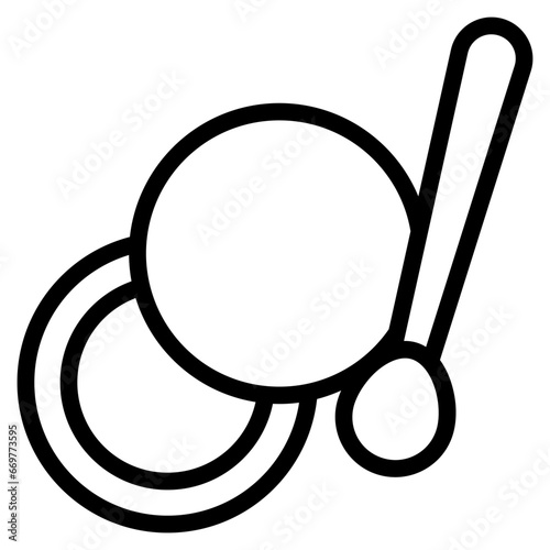 Blush icon with outline style and pixel perfect base. Suitable for website design, logo, app and UI. Based on the size of the icon in general, so it can be reduced.