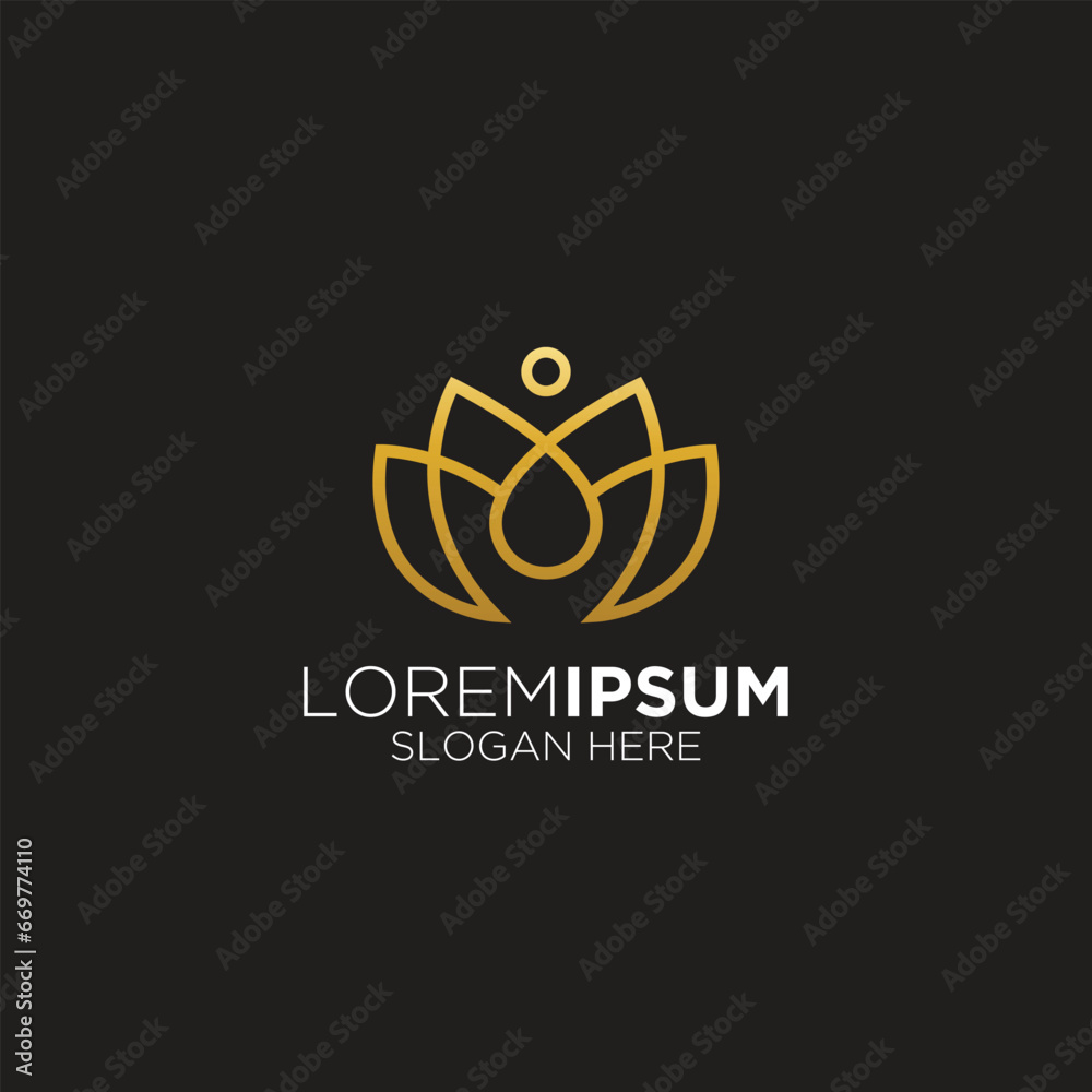 rose flower elegant cosmetic product logo rose flower elegant cosmetic product logo