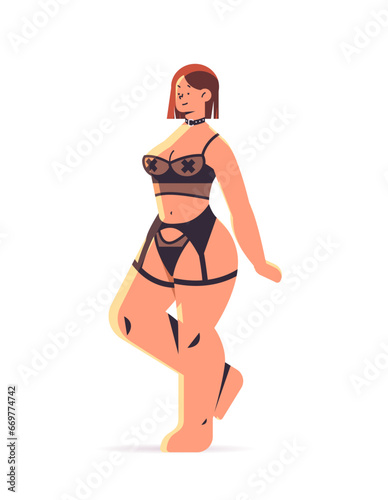 beautiful romantic lady sexual woman posing in sexy underwear pretty girl wearing in bdsm style vertical