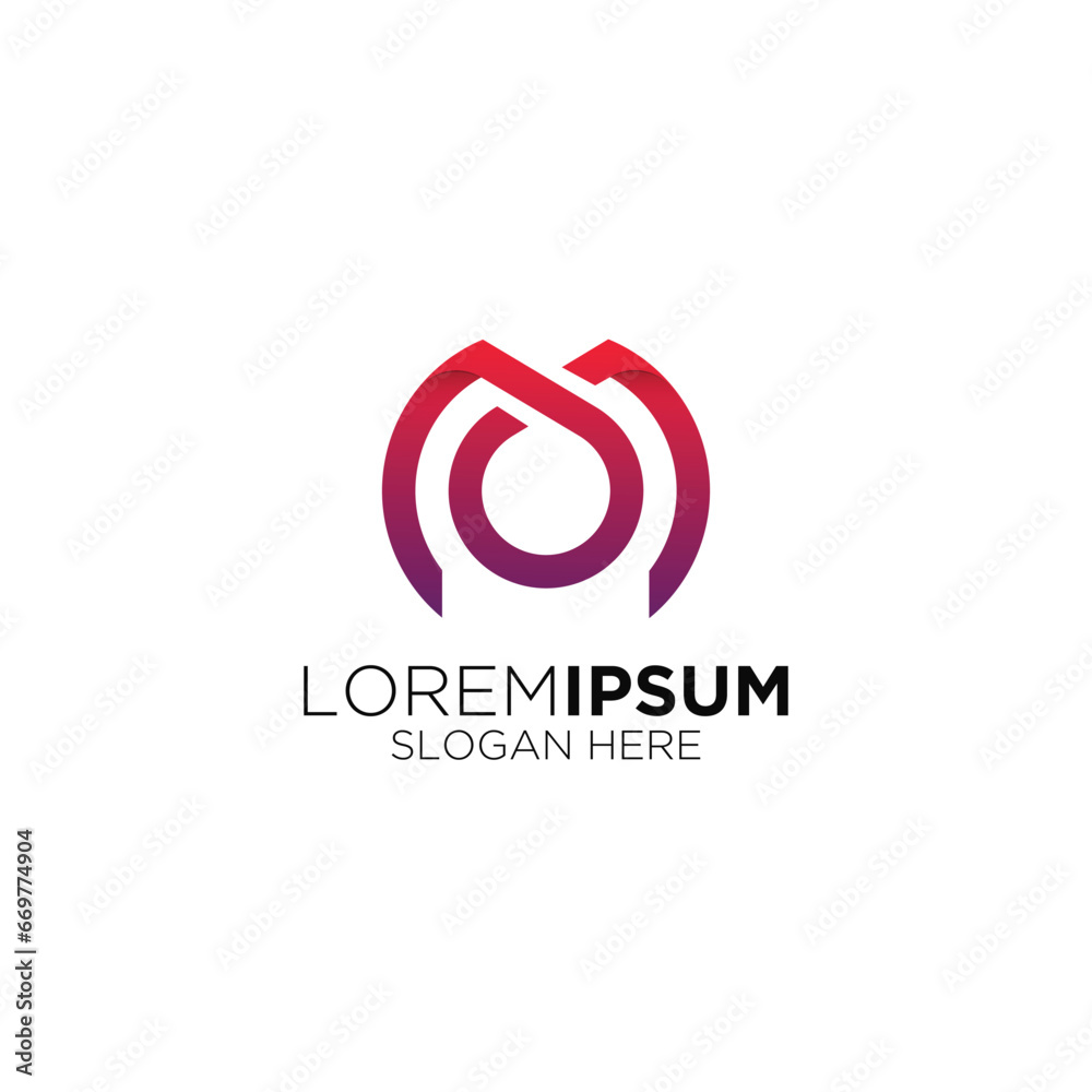 creative modern circle pattern logo design creative modern circle pattern logo design