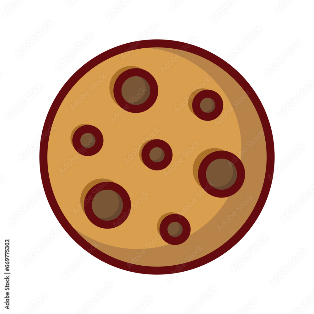 Cookie biscuit icon vector on trendy design Cookie biscuit icon vector on trendy design