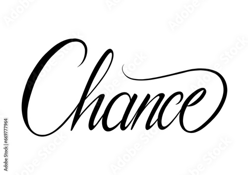 Chance calligraphy (ID: 669777964)