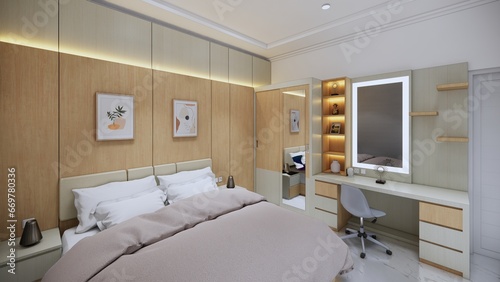 interior design home minimalis  with hpl finish © APE