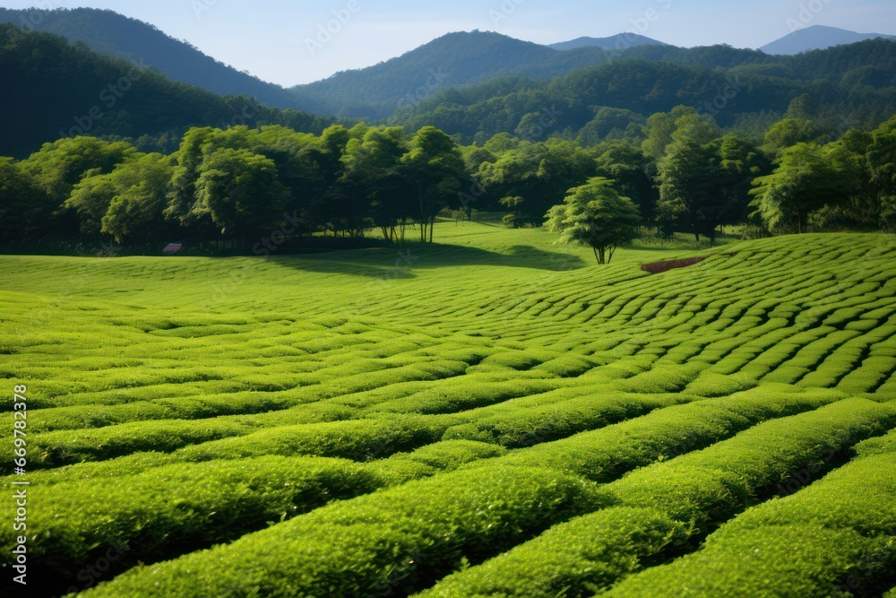 Green Tea Leaves Plant