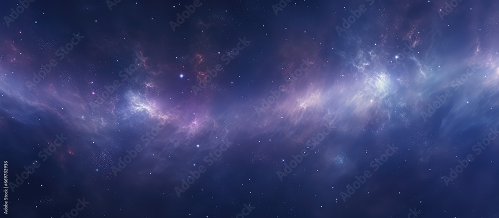 Cosmic backdrop with realistic star patterns planets and moons for science fiction atmosphere