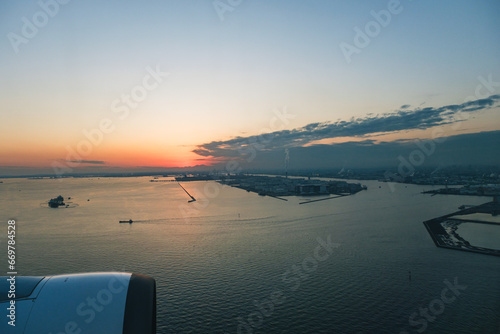 空から見た東京湾