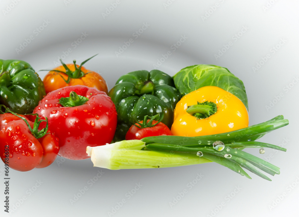 Vegetables in a white background Vegetables in a white background
