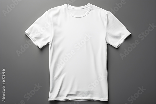 White t-shirt mockup for your design, 3d illustration , generated ai