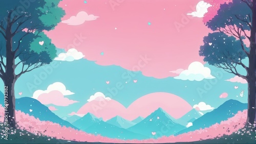Anime themed wallpaper background