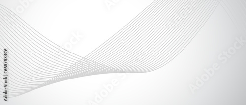 abstract white background with wavy lines