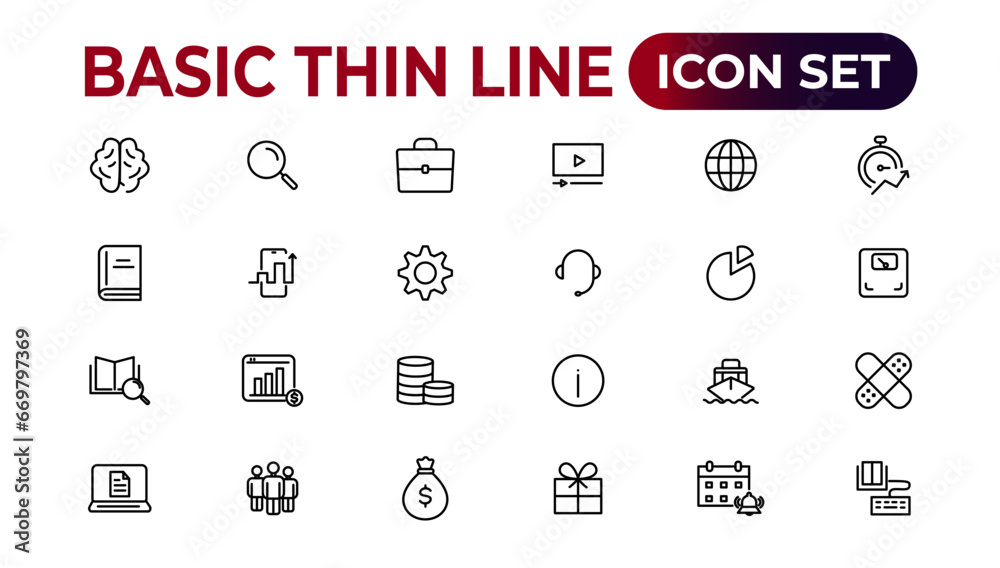 Web icons. Business, finance, creativity.Set of thin line web icon set, simple outline icons collection, Pixel Perfect icons, Simple vector illustration. Web icons. Business, finance, creativity.Set of thin line web icon set, simple outline icons collection, Pixel Perfect icons, Simple vector illustration.
