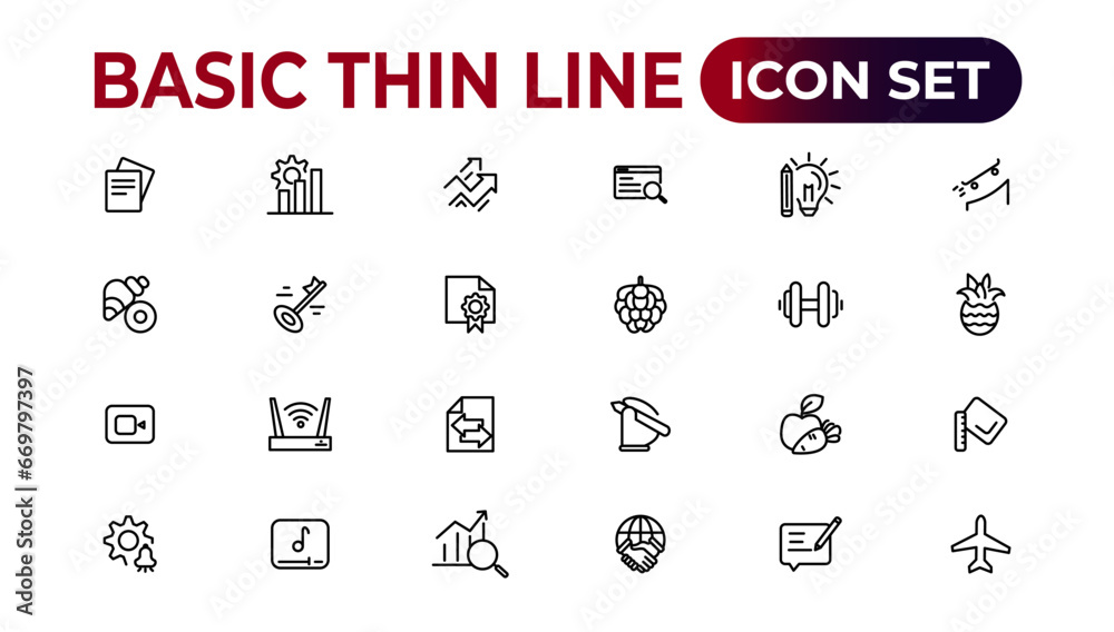 Web icons. Business, finance, creativity.Set of thin line web icon set, simple outline icons collection, Pixel Perfect icons, Simple vector illustration. Web icons. Business, finance, creativity.Set of thin line web icon set, simple outline icons collection, Pixel Perfect icons, Simple vector illustration.