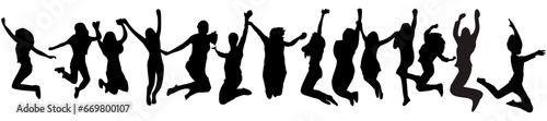 silhouette of person jumping