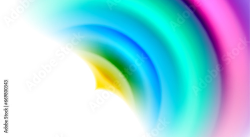 Color mixing liquid rainbow shape background