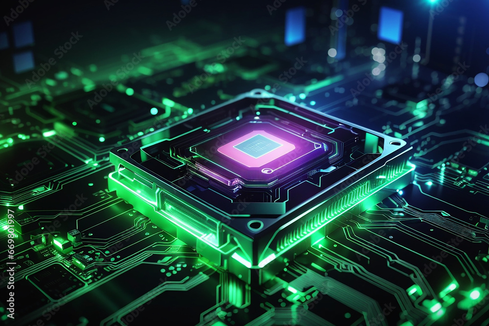 processor computer glow technology processor computer glow technology