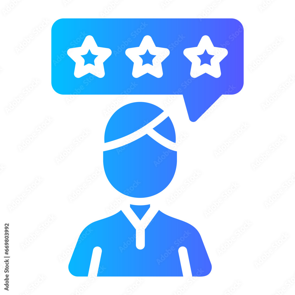 customer review Gradient icon customer review Gradient icon