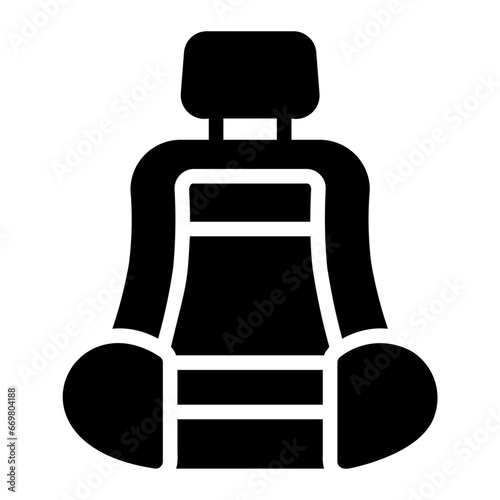 car seat Solid icon