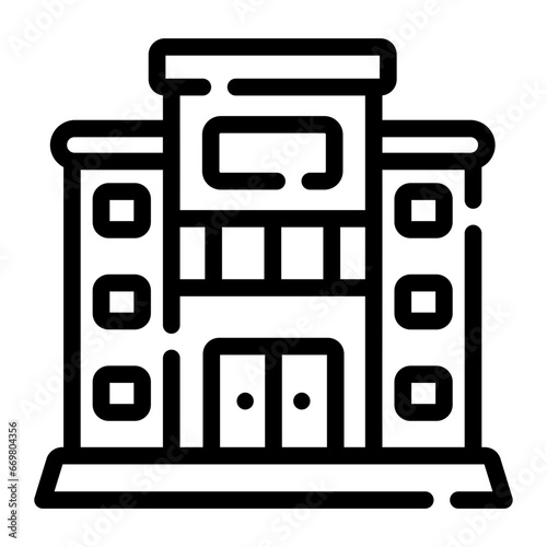 buliding Line Icon