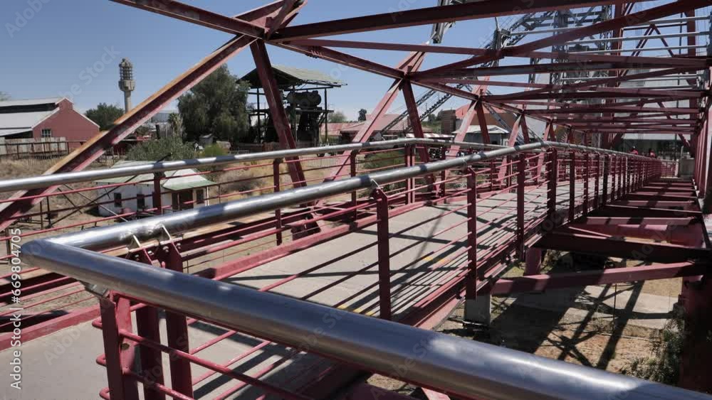 Viewing bridge at Big Hole Mine museum extends to edge of Big Hole