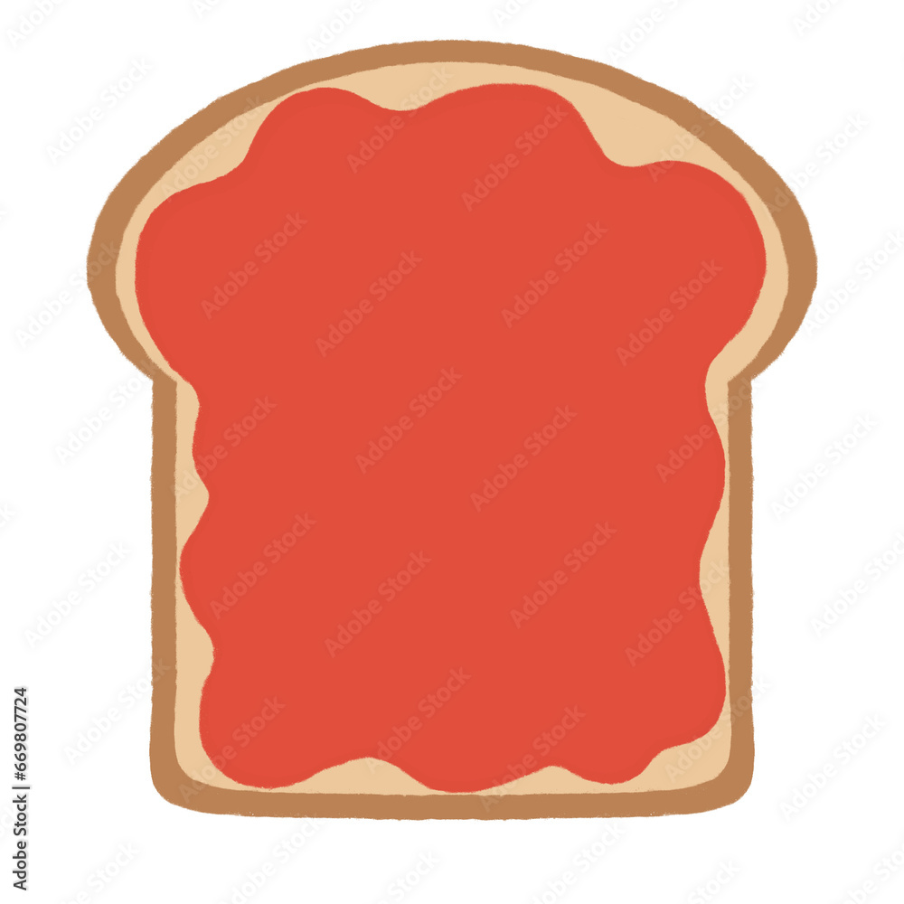 Bread with jam 