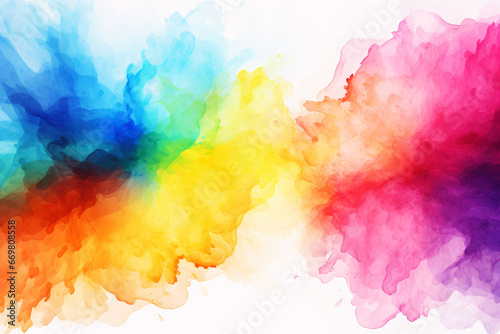 abstract watercolor Splash colorful generative ai