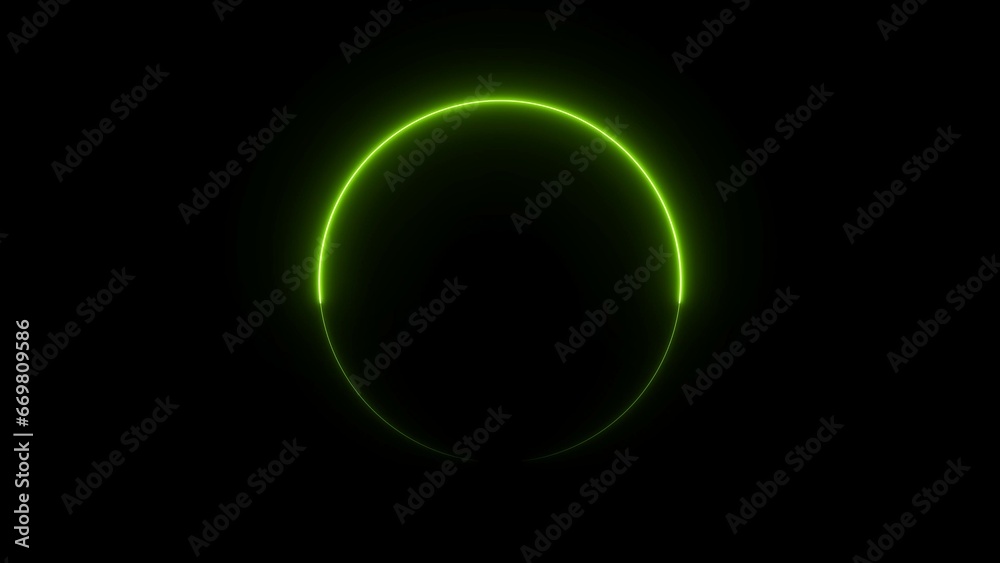 Abstract Neon Circle Frame. Set of round neon Border with double outline. Geometric pattern shape with copy space, futuristic graphic element for social media stories illustration. Abstract Neon Circle Frame. Set of round neon Border with double outline. Geometric pattern shape with copy space, futuristic graphic element for social media stories illustration.