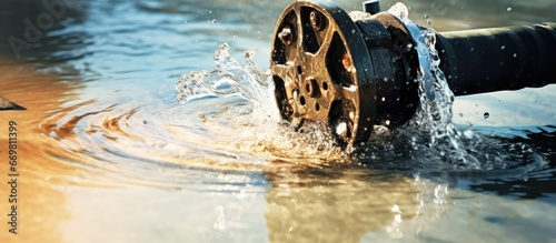 Partial submergence of pool water causes water pump vibrations