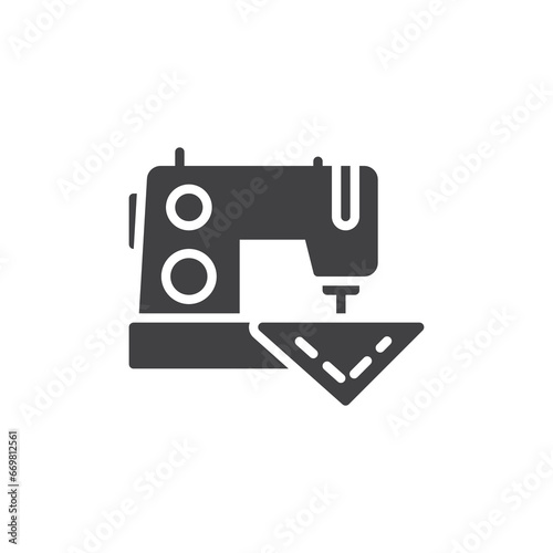 Sewing atelier vector icon
