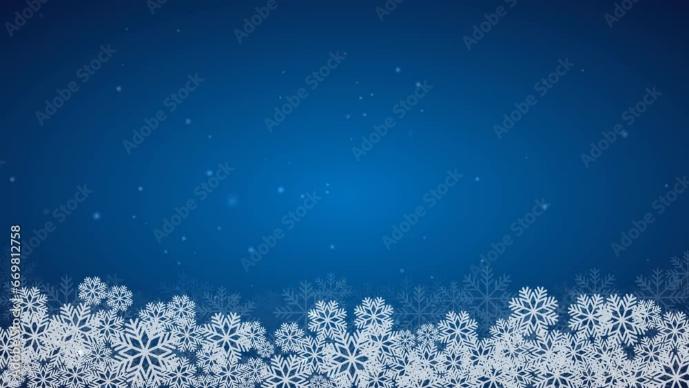 4K animated christmas background