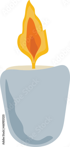 Aromatherapy candle illustration