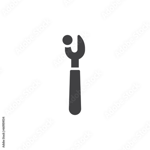 Sewing buttonhole vector icon