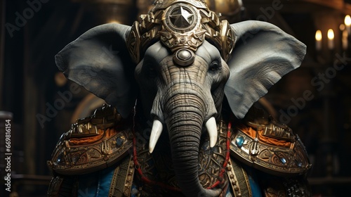 象の王様の背景