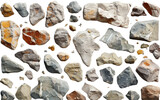 Collection of Climbing Wall Isolated on Transparent Background PNG.