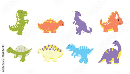 Full Set of Funny Dinosaurs Series