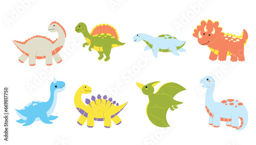 Full Package of Big Dinosaurs Series © vectorclans