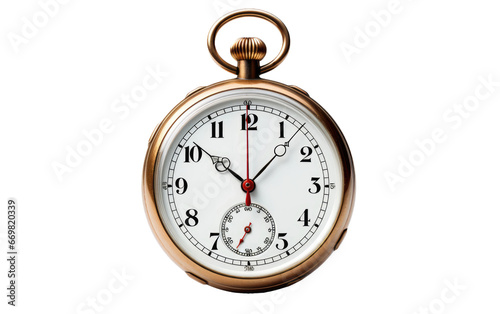 Golden Color Stopwatch Isolated on Transparent Background PNG.