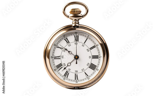 Silver Color Stopwatch Isolated on Transparent Background PNG.
