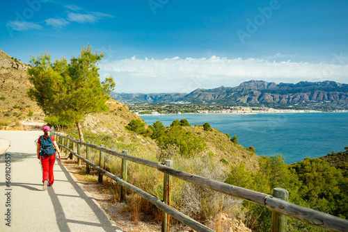 Altea and Albir view from Serra Gelada Natural Park, Spain photo