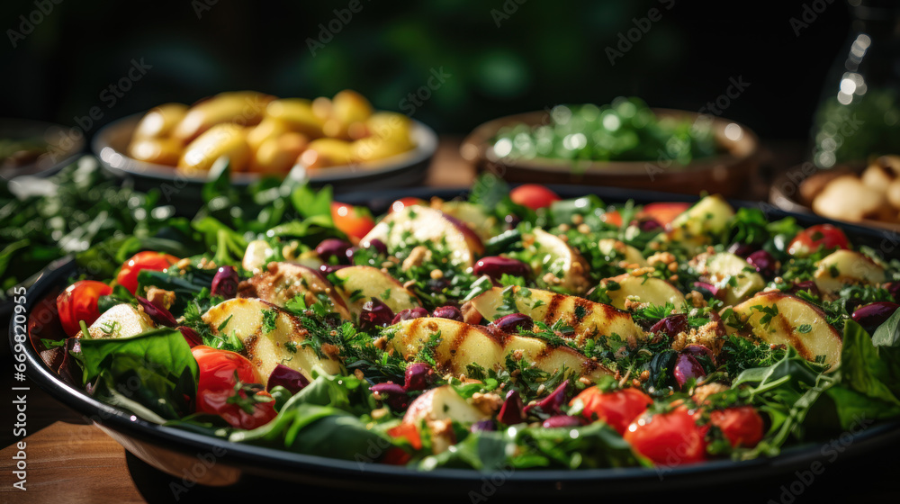 A vibrant and appetizing salad dish
