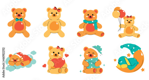 Full Package of Sweet Teddy Bear © vectorclans