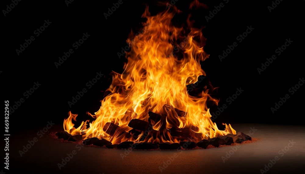 Fototapeta premium fire in the fireplace