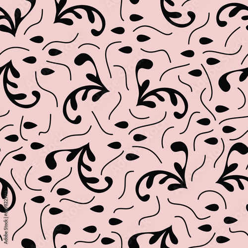 Hand-drawn background Seamless pattern for wallpaper, textile